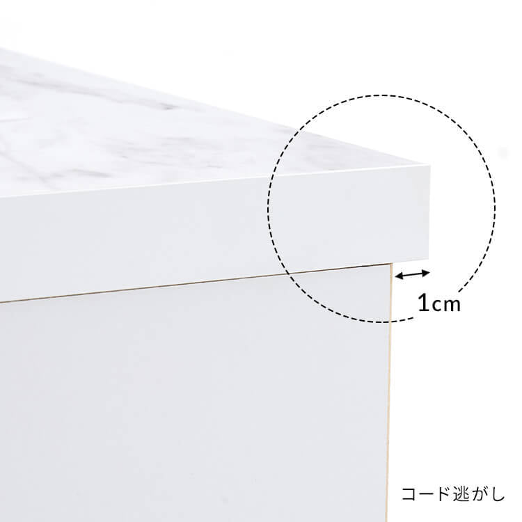 Sideboard Made in Japan Living room storage Steel legs Marble pattern Marble furniture Rack Storage box
