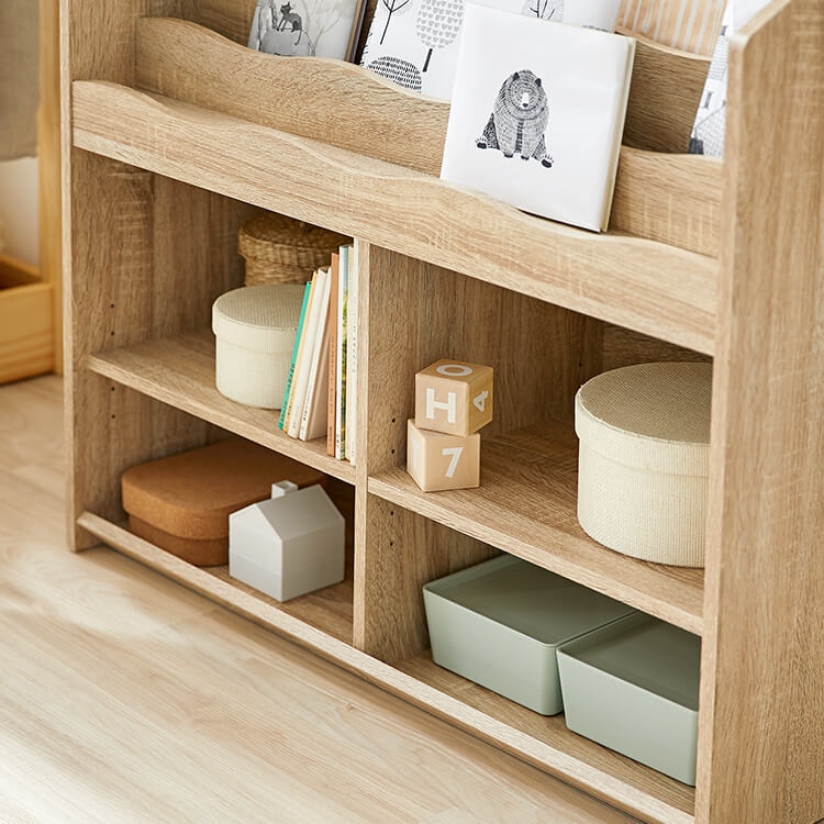 Picture book shelf Storage rack Kids desk Wooden Living room storage Kids room