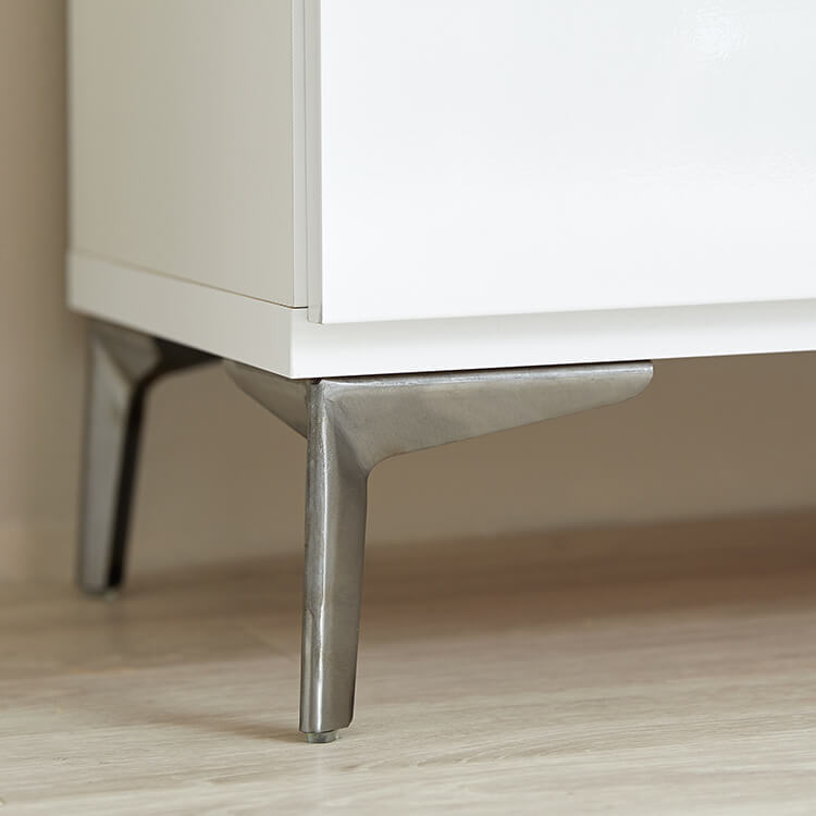 Sideboard Made in Japan Living room storage Steel legs Marble pattern Marble furniture Rack Storage box