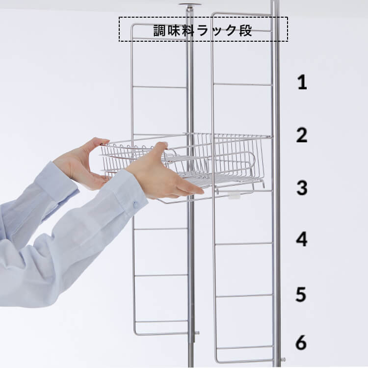 Tension Dish Drainer, Stainless Steel, with Chopstick, Knife and Cutting Board Stand