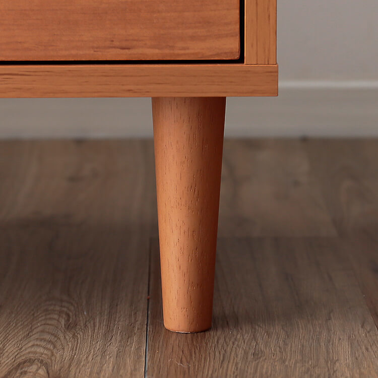 TV stand, low TV stand, 49-inch compatible, wooden, Nordic, vintage style