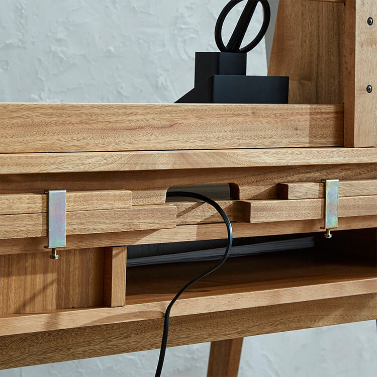 デスク 学習机 3点セット ブックスタンド 木製 日本製