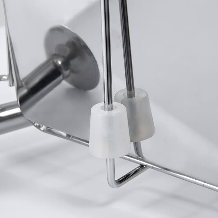 Tension Dish Drainer, Stainless Steel, with Chopstick, Knife and Cutting Board Stand