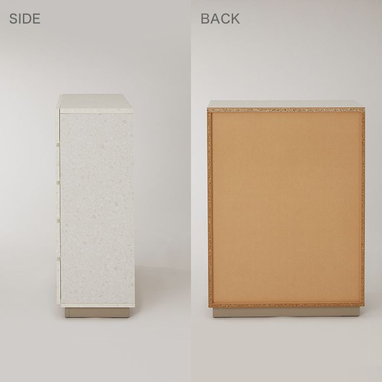 テラゾー柄 チェスト 収納棚