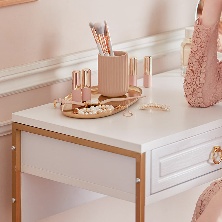 Desk Console desk Gold legs