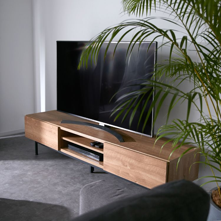 TV stand, made in Japan, low TV stand, suitable for 49-inch TVs, semi-finished product, steel legs