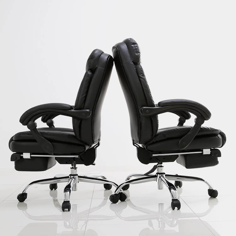 Office chair with 170 degree reclining (high resilience) and retractable footrest. It's so relaxing, you can even take a nap.