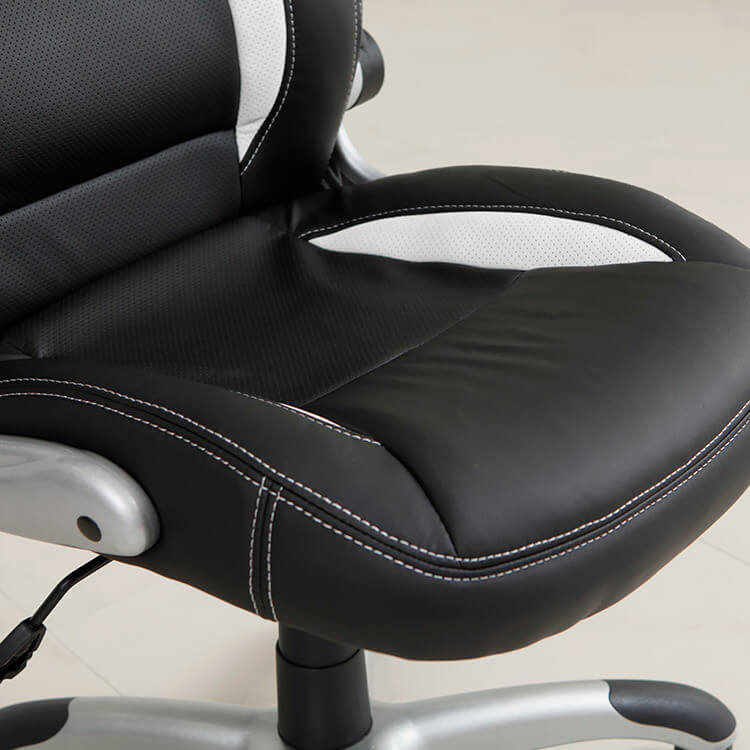 Office chair with rocking function, movable arms, high-performance 3D cushion