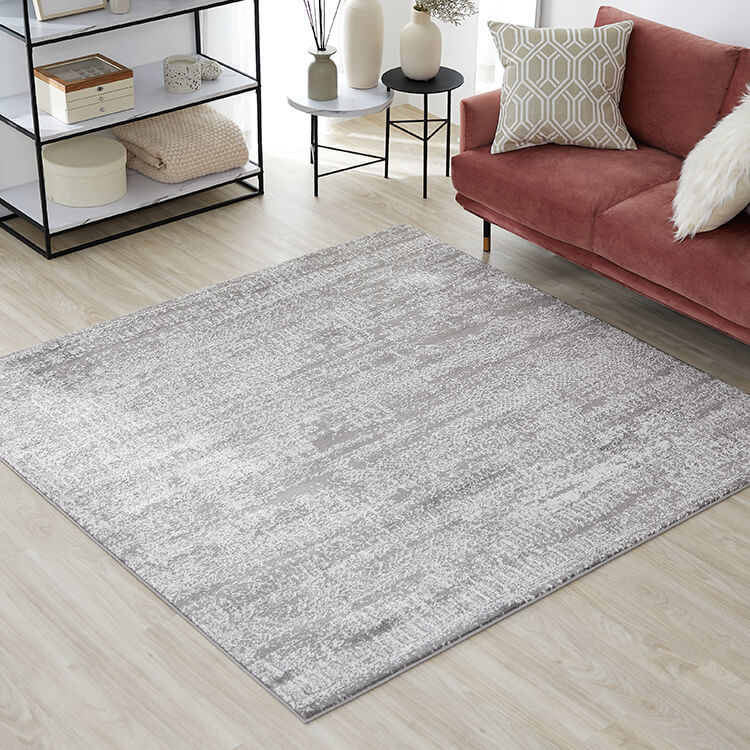 Mサイズ 正方形ラグ オールシーズン モダン ヴィンテージ Mサイズ