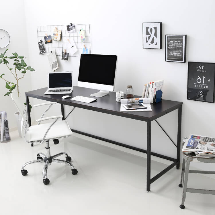 Desk Multipurpose wide computer desk Multi-design Flat desk Steel legs Office