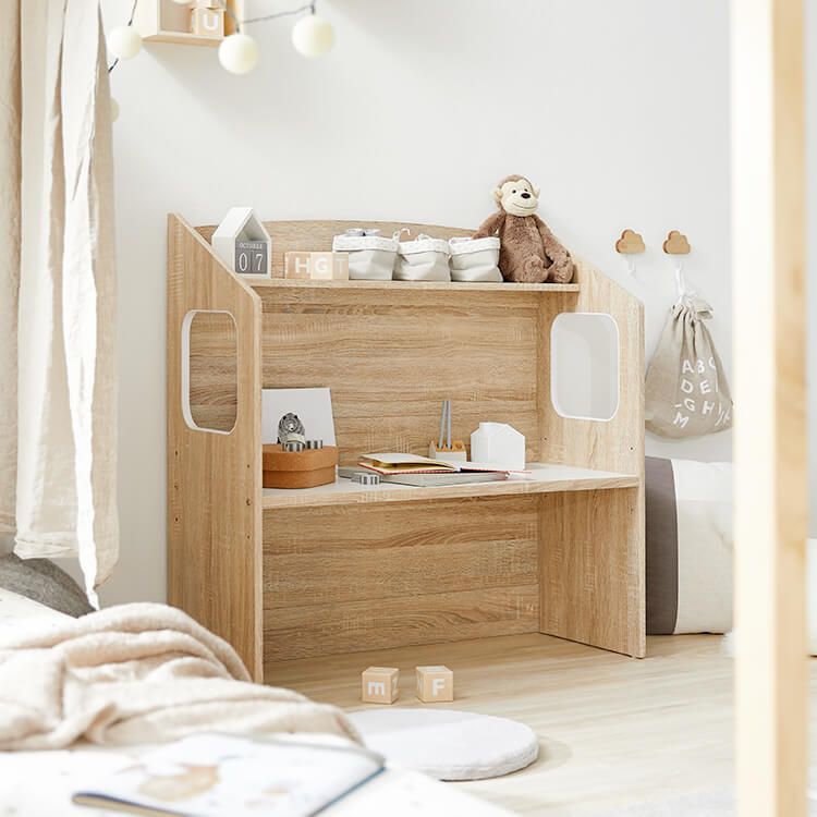 Picture book shelf Storage rack Kids desk Wooden Living room storage Kids room