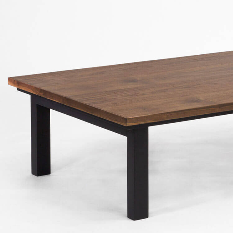 Wooden kotatsu table, low table [width 120]