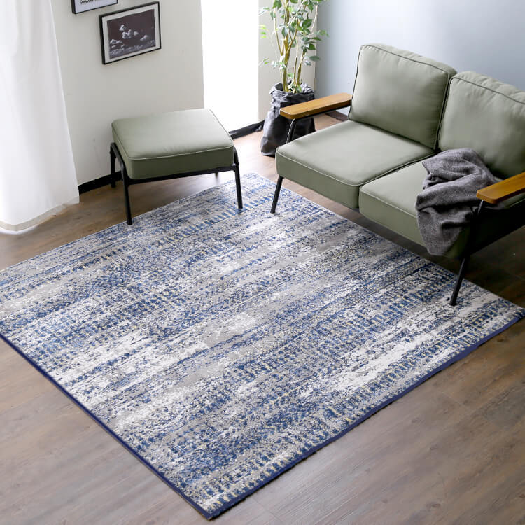 Mサイズ 正方形ラグ オールシーズン モダン ヴィンテージ Mサイズ