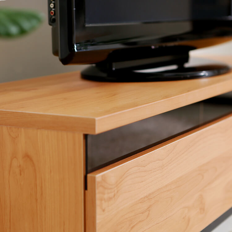 Made in Japan, low TV stand, compatible with 50-inch TVs, finished product, wooden, detachable