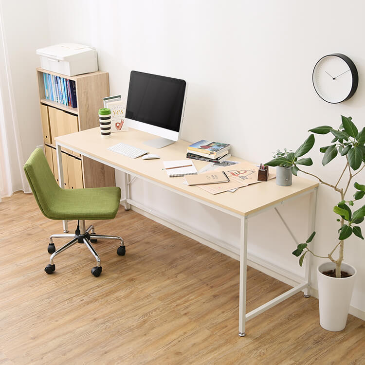 Desk Multipurpose wide computer desk Multi-design Flat desk Steel legs Office