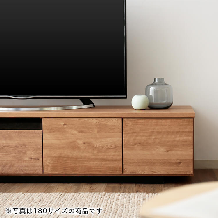 Made in Japan, low TV stand, compatible with 50-inch TVs, finished product, wooden, detachable