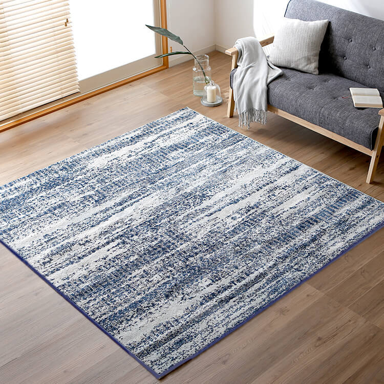 Mサイズ 正方形ラグ オールシーズン モダン ヴィンテージ Mサイズ