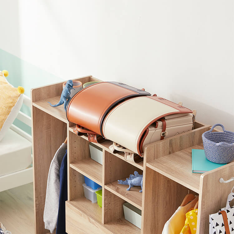 School bag rack, hanger rack, 2 types to choose from, school bag storage, kids, wooden