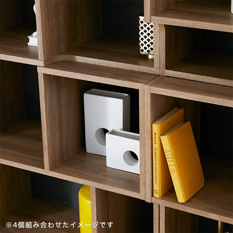 Bookshelf, storage shelf, open rack, attractive storage, wood grain