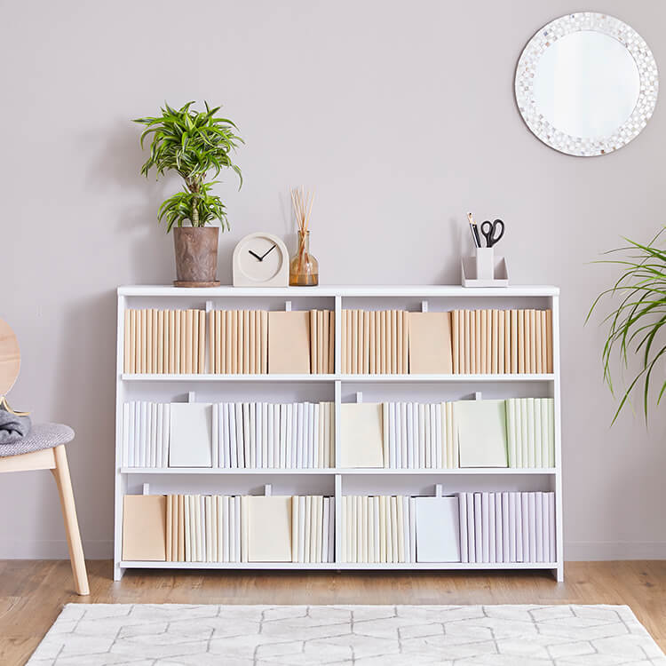 Bookshelf, bookshelf, lower shelf only, additional storage shelves can be purchased, bookend sliding type, manga dedicated storage rack