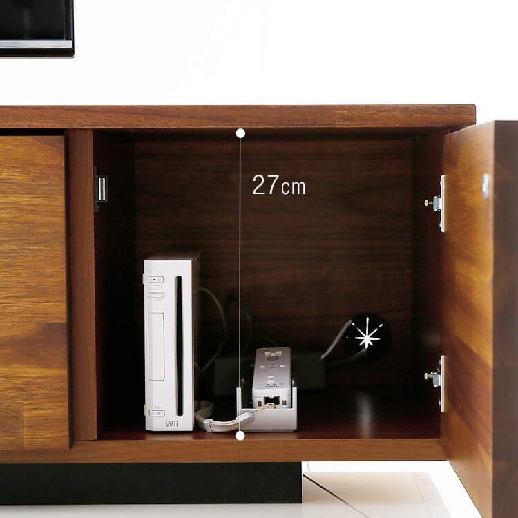 Made in Japan, low TV stand, compatible with 49-inch TVs, finished product, made of solid wood